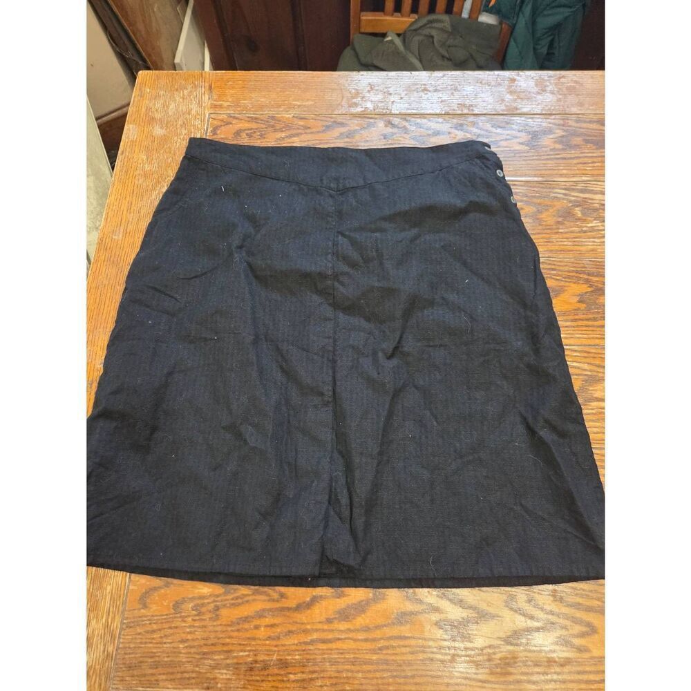Gudrun Sjoden black cotton &Linen blend skirt sz XL